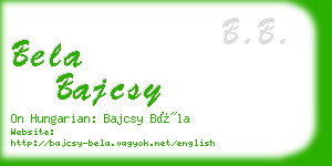 bela bajcsy business card